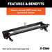 CURT 60649 CURT 60649 Double Lock Gooseneck Installation Brackets; Fits Select Ford F-150 - Truck Part Superstore