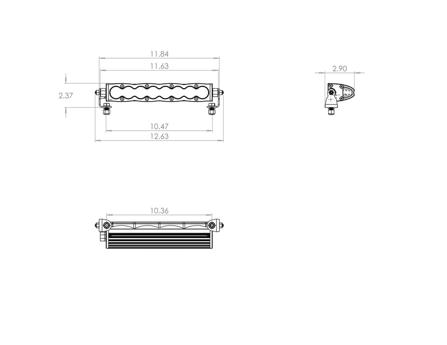 Baja Designs 701006 10 Inch LED Light Bar Work/Scene Pattern S8 Series Baja Designs - Truck Part Superstore