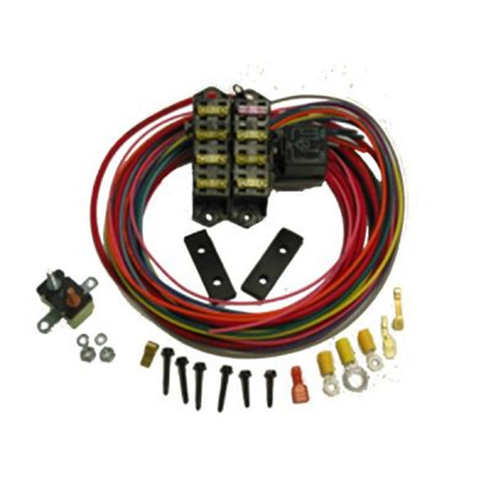 Painless Wiring 70117 7-Circuit Auxiliary Fuse Block; 7 Ignition-Hot Circuits; Uses Two 40 Amp Relays; - Truck Part Superstore