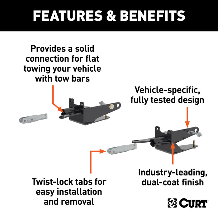 CURT 70121 Custom Tow Bar Base Plate; Select Ram 1500 - Truck Part Superstore