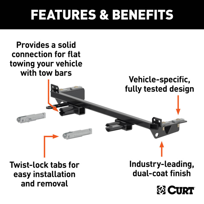 CURT 70124 Custom Tow Bar Base Plate; Select Buick Enclave - Truck Part Superstore