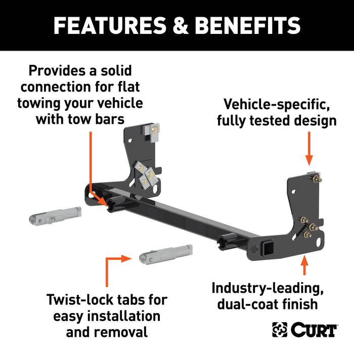 CURT 70129 Custom Tow Bar Base Plate; Select Jeep Gladiator JT - Truck Part Superstore