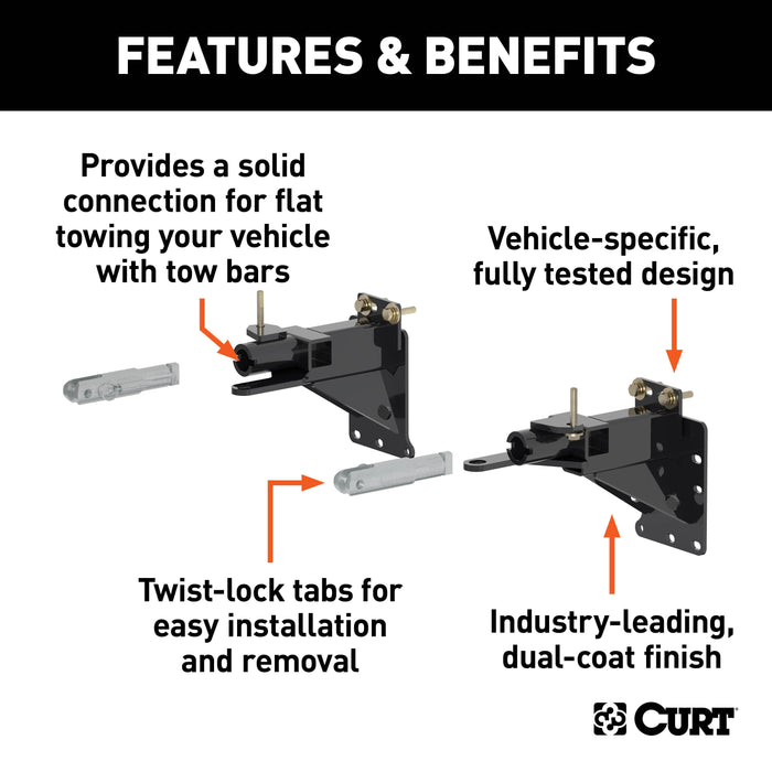 CURT 70134 Custom Tow Bar Base Plate - Truck Part Superstore
