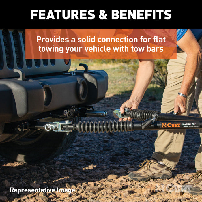 CURT 70135 Custom Tow Bar Base Plate - Truck Part Superstore