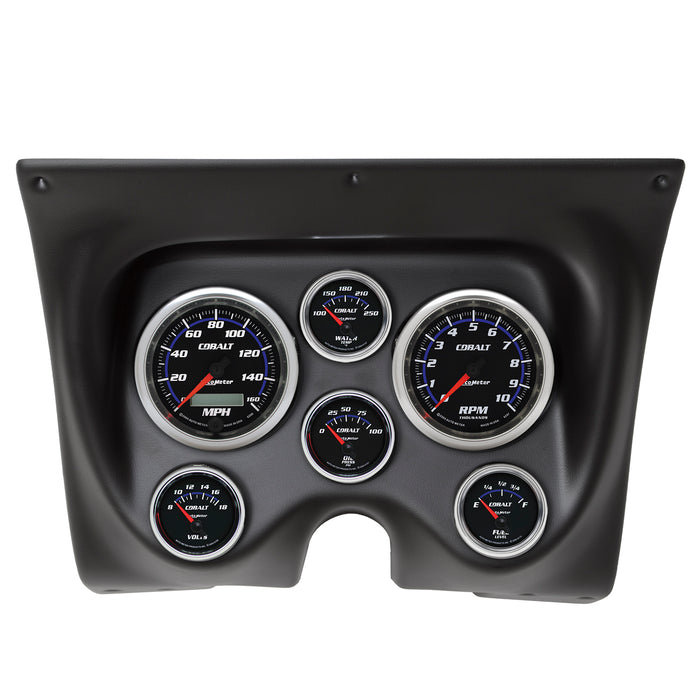 AutoMeter 7020-CB DIRECT FIT DASH KIT; CAMARO/FIREBIRD 67-68; TACH/MPH/FUEL/OILP/WTMP/VOLT; COBALT - Truck Part Superstore
