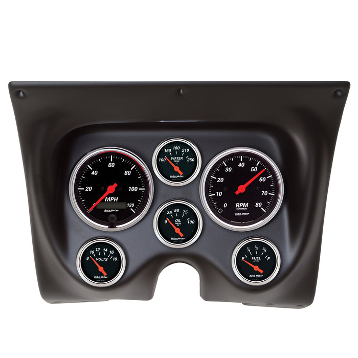 AutoMeter 7020-DB DIRECT FIT DASH KIT; CAMARO/FIREBIRD 67-68; TACH/MPH/FUEL/OILP/WTMP/VOLT; DB - Truck Part Superstore