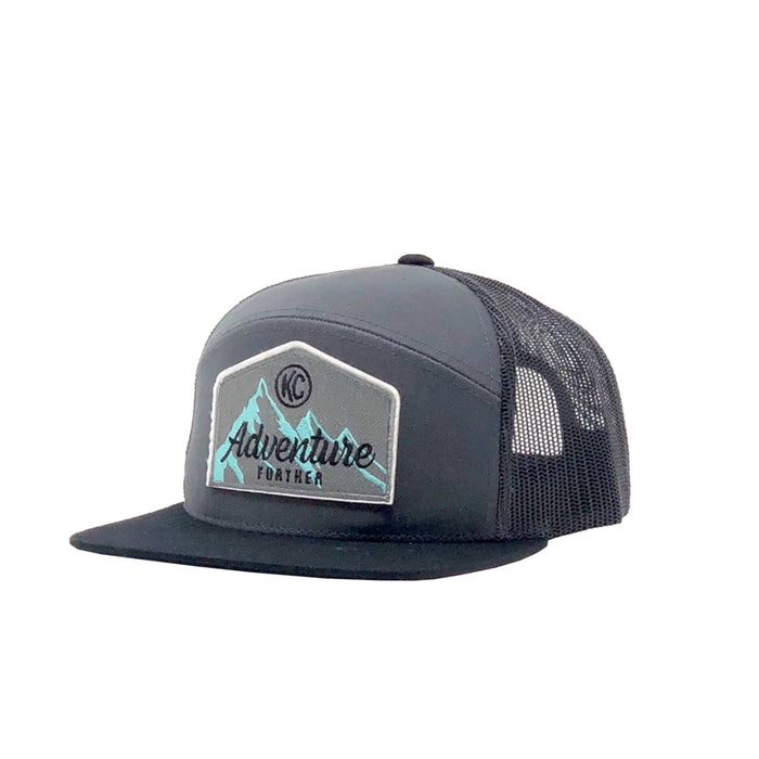 KC HiLiTES 70209 KC Hat Flat Bill Snapback Gray Black Mesh One Size Fits Most - Truck Part Superstore