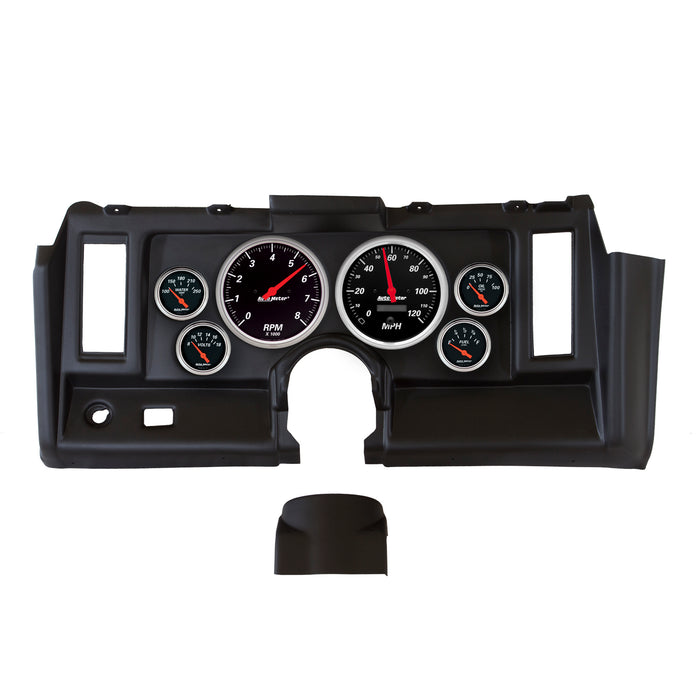 AutoMeter 7021-DB DIRECT FIT DASH KIT; CAMARO 69; TACH/MPH/FUEL/OILP/WTMP/VOLT; DESIGNER BLACK - Truck Part Superstore