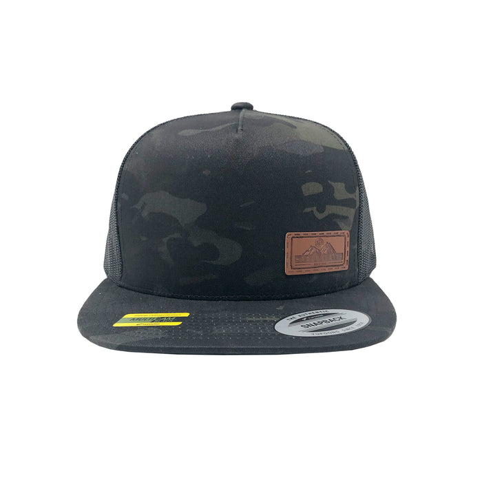 KC HiLiTES 70210 KC Hat Leather Embossed Adventure Patch in Black MultiCam One Size Fits Most - Truck Part Superstore