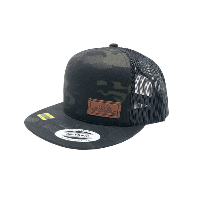 KC HiLiTES 70210 KC Hat Leather Embossed Adventure Patch in Black MultiCam One Size Fits Most - Truck Part Superstore