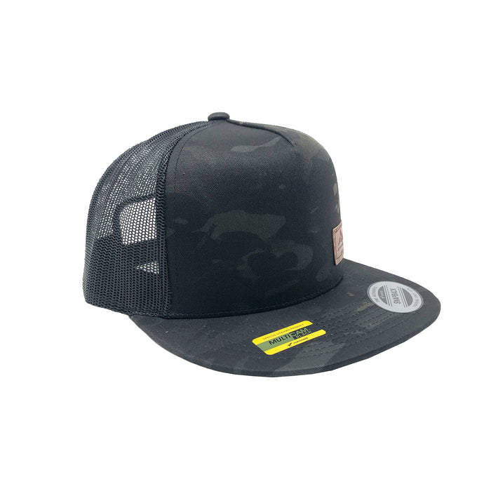 KC HiLiTES 70210 KC Hat Leather Embossed Adventure Patch in Black MultiCam One Size Fits Most - Truck Part Superstore