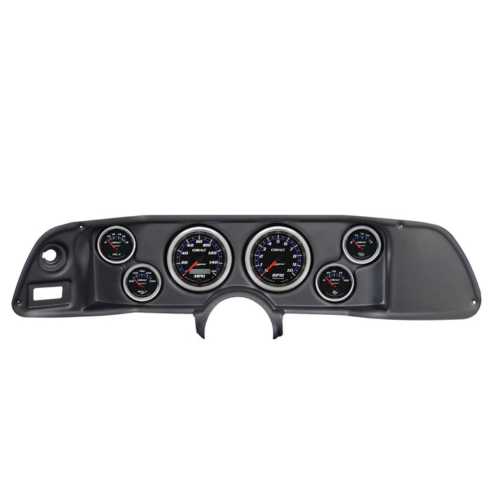 AutoMeter 7022-CB DIRECT FIT DASH KIT; CAMARO 70-78; TACH/MPH/FUEL/OILP/WTMP/VOLT; COBALT - Truck Part Superstore