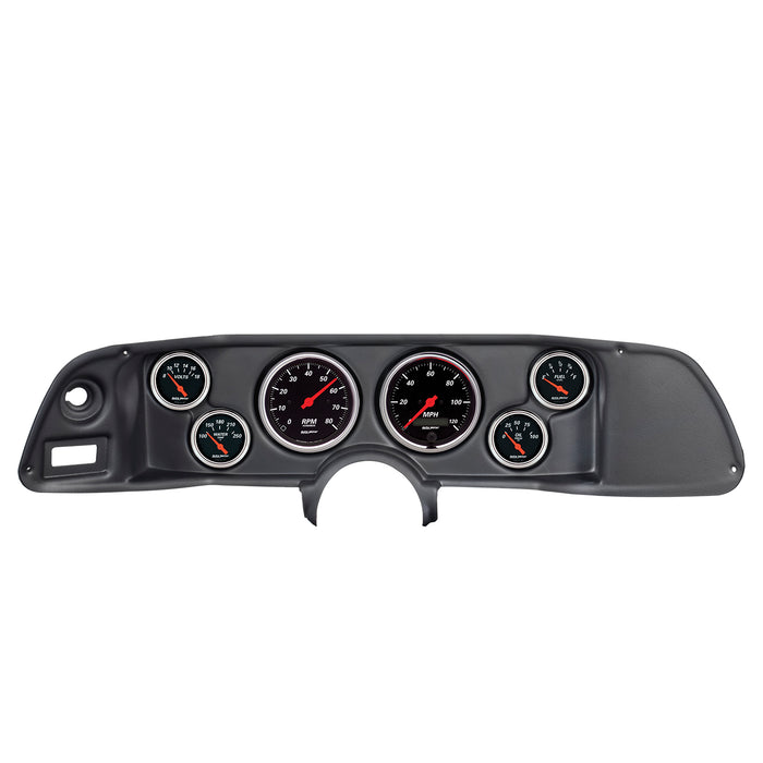 AutoMeter 7022-DB DIRECT FIT DASH KIT; CAMARO 70-78; TACH/MPH/FUEL/OILP/WTMP/VOLT; DESIGNER BLACK - Truck Part Superstore