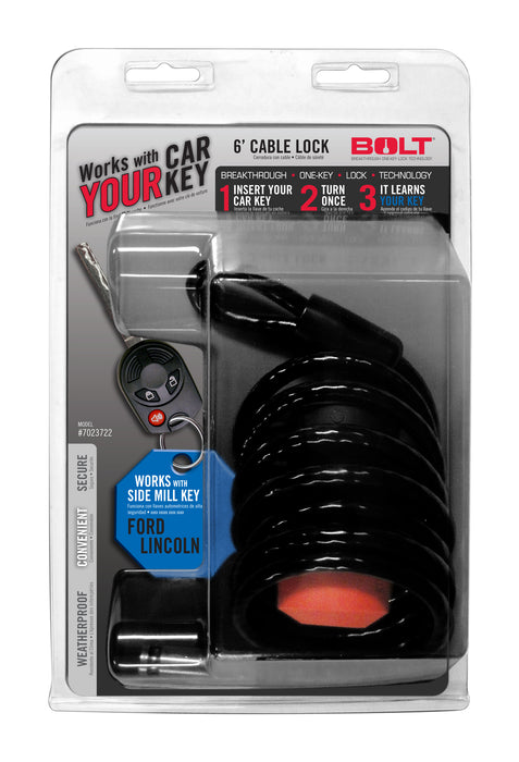 BOLT 7023722 6FT. CABLE LOCK FORD SIDE CUT - Truck Part Superstore