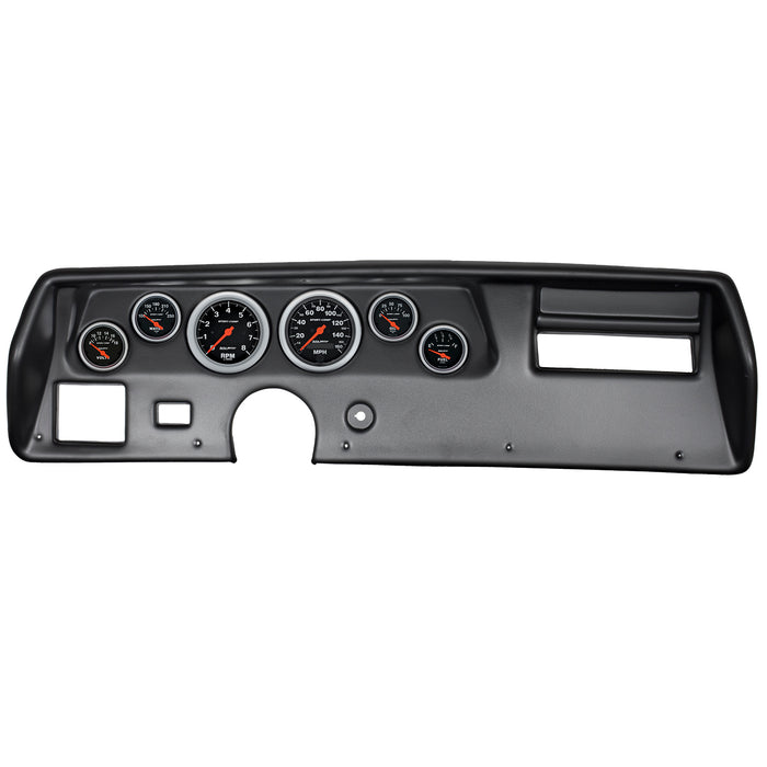 AutoMeter 7025-SC DIRECT FIT DASH KIT; CHEVELLESS/ELCAMINO/MONTE 70-72; RPM/MPH/FUEL/OILP/WTMP/BAT - Truck Part Superstore