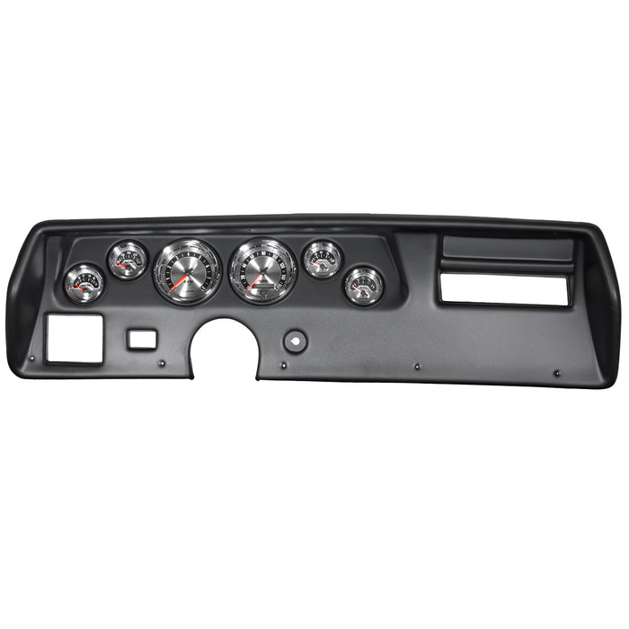 AutoMeter 7025 DIRECT FIT DASH KIT; CHEVELLESS/ELCAMINO/MONTE 70-72; RPM/MPH/FUEL/OILP/WTMP/BAT - Truck Part Superstore