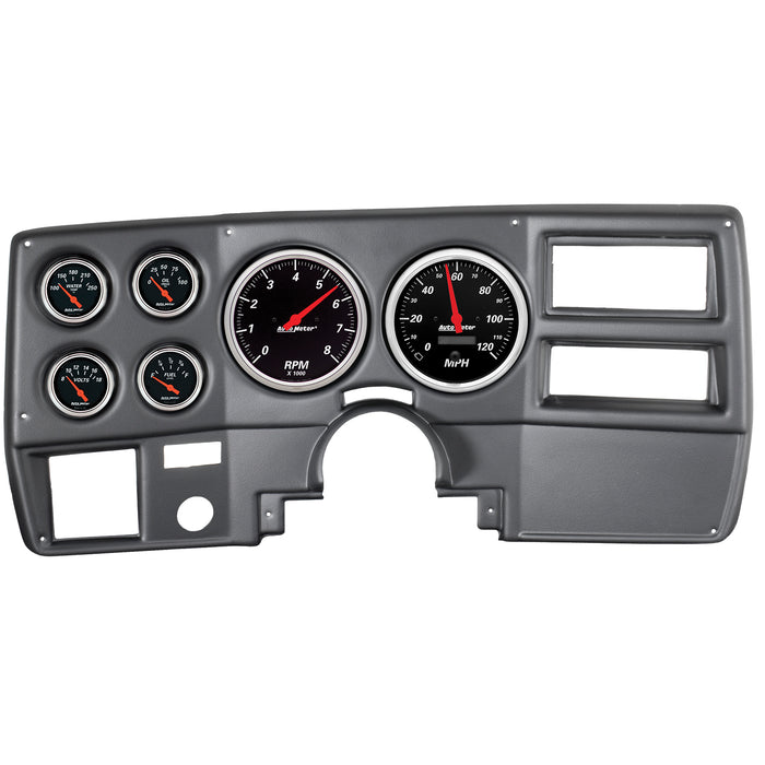 AutoMeter 7027-DB DIRECT FIT DASH KIT; CHEVY TRUCK/SUBURBAN 73-83; TACH/MPH/FUEL/OILP/WTMP/VOLT; D - Truck Part Superstore