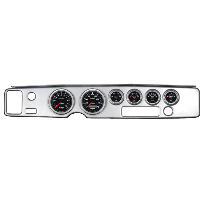 AutoMeter 7028-CB DIRECT FIT DASH KIT; FIREBIRD 70-81; TACH/MPH/FUEL/OILP/WTMP/VOLT; COBALT - Truck Part Superstore