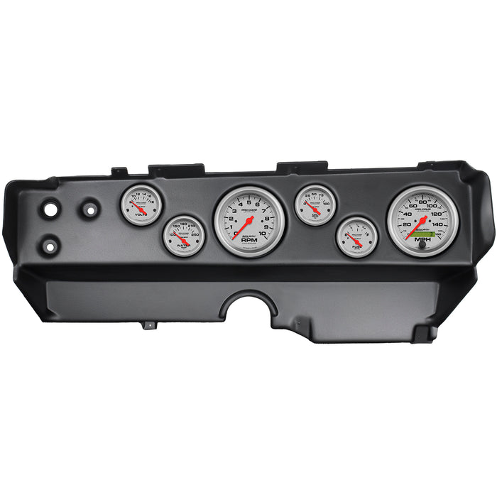 AutoMeter 7029-UL DIRECT FIT DASH KIT; EBODY/CUDA/CHALLENGER 70-74; TACH/MPH/FUEL/OILP/WTMP/VOLT; - Truck Part Superstore