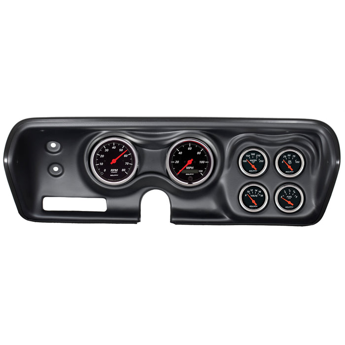 AutoMeter 7030-DB DIRECT FIT DASH KIT; BBODY/CHRGR/GTX/RDRNR/SAT 71-74; RPM/MPH/FUEL/OILP/WTMP/BAT - Truck Part Superstore