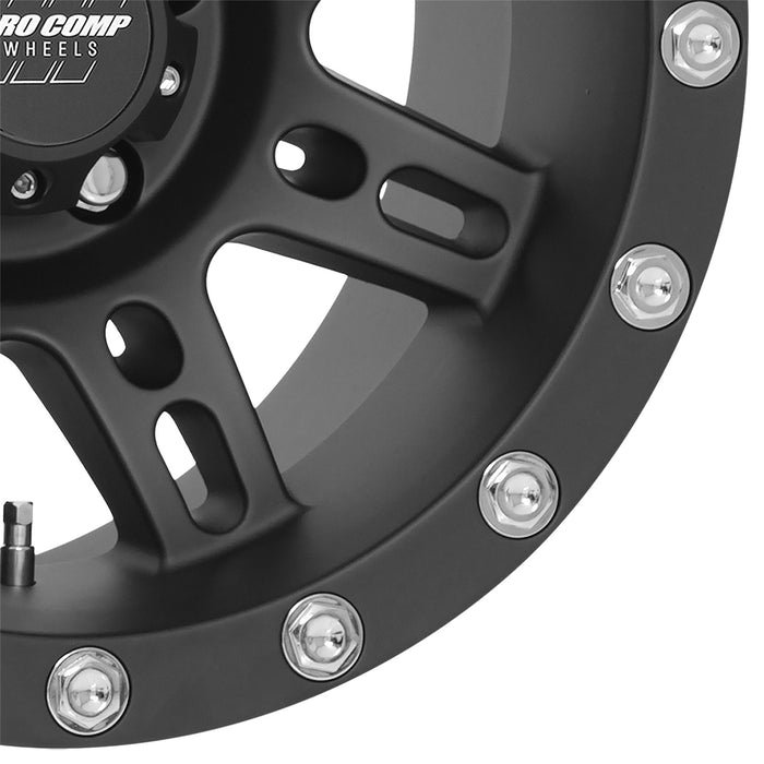 Pro Comp Alloy Wheels 7031-6873 Series 7031 16x8 with 5 on 5 Bolt Pattern 4.5 Backspace Flat Black Finish Pro Comp Alloy Wheels - Truck Part Superstore