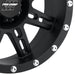 Pro Comp Alloy Wheels 7031-6883 Series 7031 16x8 with 6 on 5.5 Bolt Pattern 4.5 Backspace Flat Black Finish Pro Comp Alloy Wheels - Truck Part Superstore