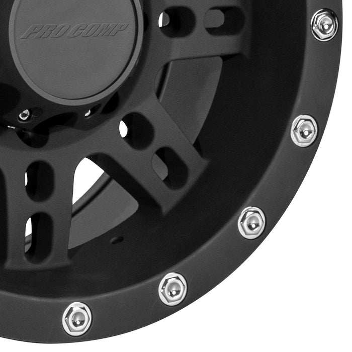 Pro Comp Alloy Wheels 7031-7982 Series 7031 17x9 with 8 on 6.5 Bolt Pattern 4.75 Backspace Flat Black Finish Pro Comp Alloy Wheels - Truck Part Superstore