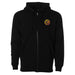 KC HiLiTES 70314 KC Hoodie Zip-Up Racer Logo Front Original Logo Back Black 5X-Large - Truck Part Superstore
