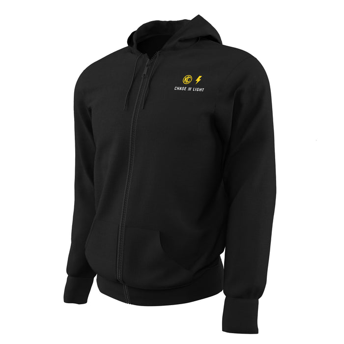 KC HiLiTES 70317 KC Fear No Trail Zip-Up Hoodie - Black - Large - Truck Part Superstore