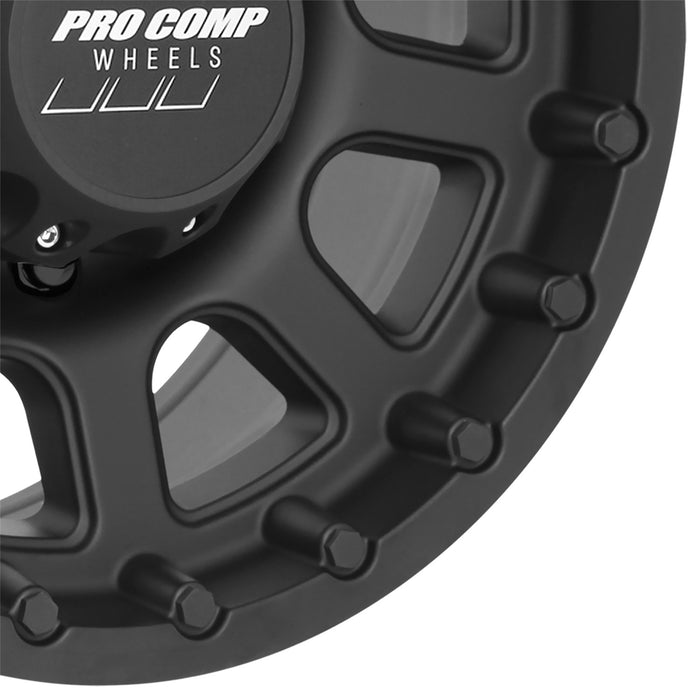 Pro Comp Alloy Wheels 7032-7970 Series 7032 17x9 with 8 on 170 Bolt Pattern Flat Black Pro Comp Alloy Wheels - Truck Part Superstore