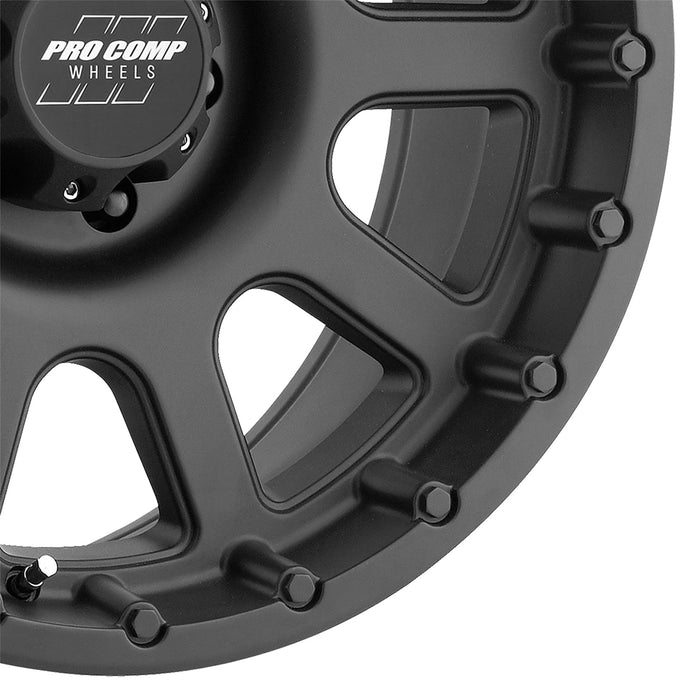 Pro Comp Alloy Wheels 7032-7983 Series 7032 17x9 with 6 on 5.5 Bolt Pattern Flat Black Pro Comp Alloy Wheels - Truck Part Superstore