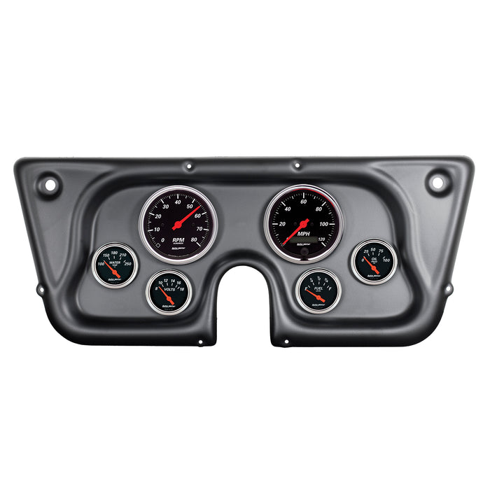 AutoMeter 7032-DB DIRECT FIT DASH KIT; CHEVY TRUCK C/K/K5/SUBRBN 67-72; RPM/MPH/FUEL/OILP/WTMP/BAT - Truck Part Superstore