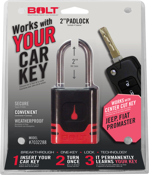 BOLT 7032288 PADLOCK JEEP CENTER CUT - Truck Part Superstore