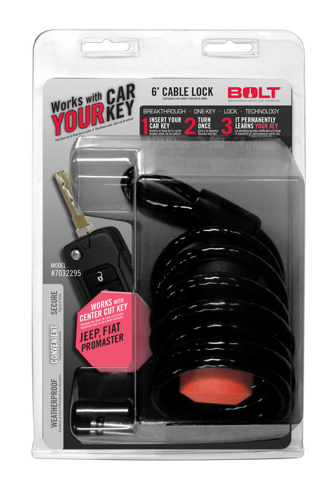 BOLT 7032295 6FT. CABLE LOCK JEEP CENTER CUT - Truck Part Superstore