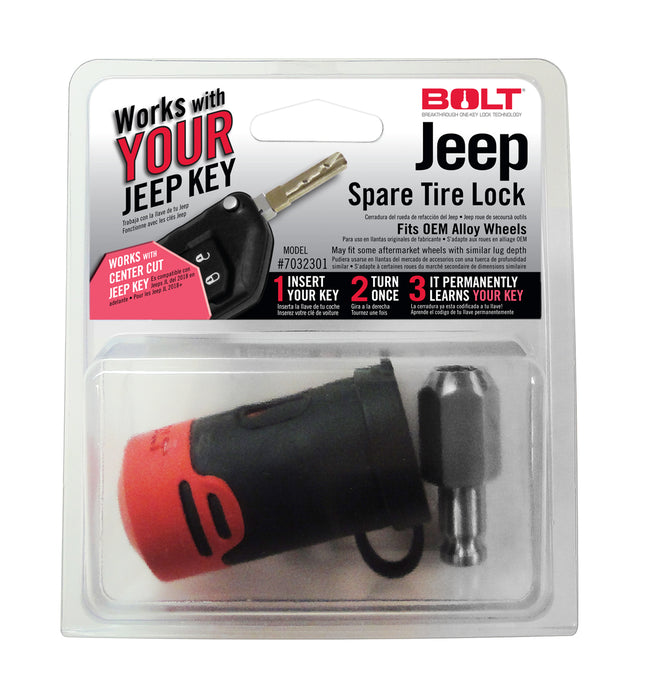 BOLT 7032301 SPARE TIRE LOCK (JEEP JL) - Truck Part Superstore
