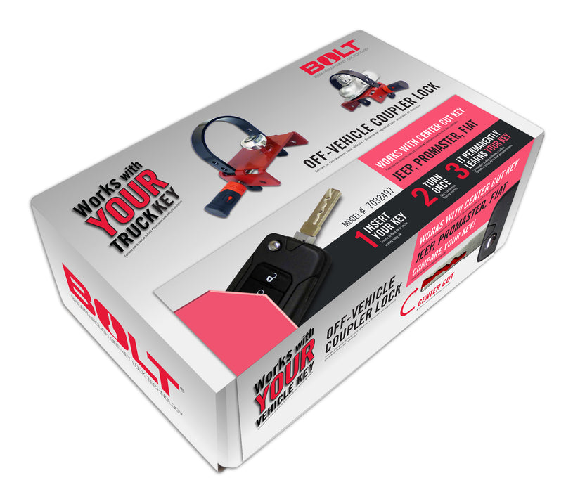 BOLT 7032497 OFF-VEHICLE COUPLER LOCK JEEP CENTER CUT - Truck Part Superstore