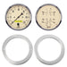 AutoMeter 7037-02 2 GAUGE DIRECT FIT DASH KIT; CHEVY TRUCK 54-55; 2 GAUGE; ANTIQUE BEIGE - Truck Part Superstore