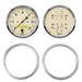 AutoMeter 7039-02 2 GAUGE DIRECT FIT DASH KIT; CHEVY TRUCK 47-53; 2 GAUGE; ANTIQUE BEIGE - Truck Part Superstore