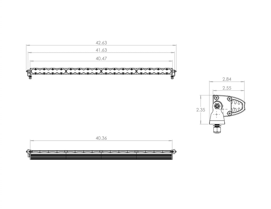 Baja Designs 704001 40 Inch LED Light Bar Spot Pattern S8 Series Baja Designs - Truck Part Superstore