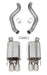 Hooker 70401313-RHKR Blackheart Axle-Back Exhaust System - Truck Part Superstore