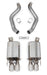 Hooker 70401313-RHKR Blackheart Axle-Back Exhaust System - Truck Part Superstore