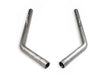 Hooker 70401330-RHKR Blackheart Tailpipe Kit; 2.5 in.; Dual Rear Exit; - Truck Part Superstore