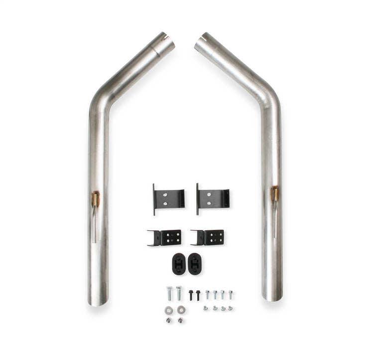 Hooker 70401331-RHKR Blackheart Tailpipe Kit; 3 in.; Dual Rear Exit; - Truck Part Superstore