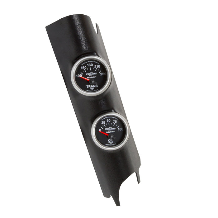 AutoMeter 7041 GAUGE KIT; A-PILLAR; JEEP WRANGLER (JK) 11-18; OIL PSI/TRANS; 100PSI/250deg.F SC - Truck Part Superstore