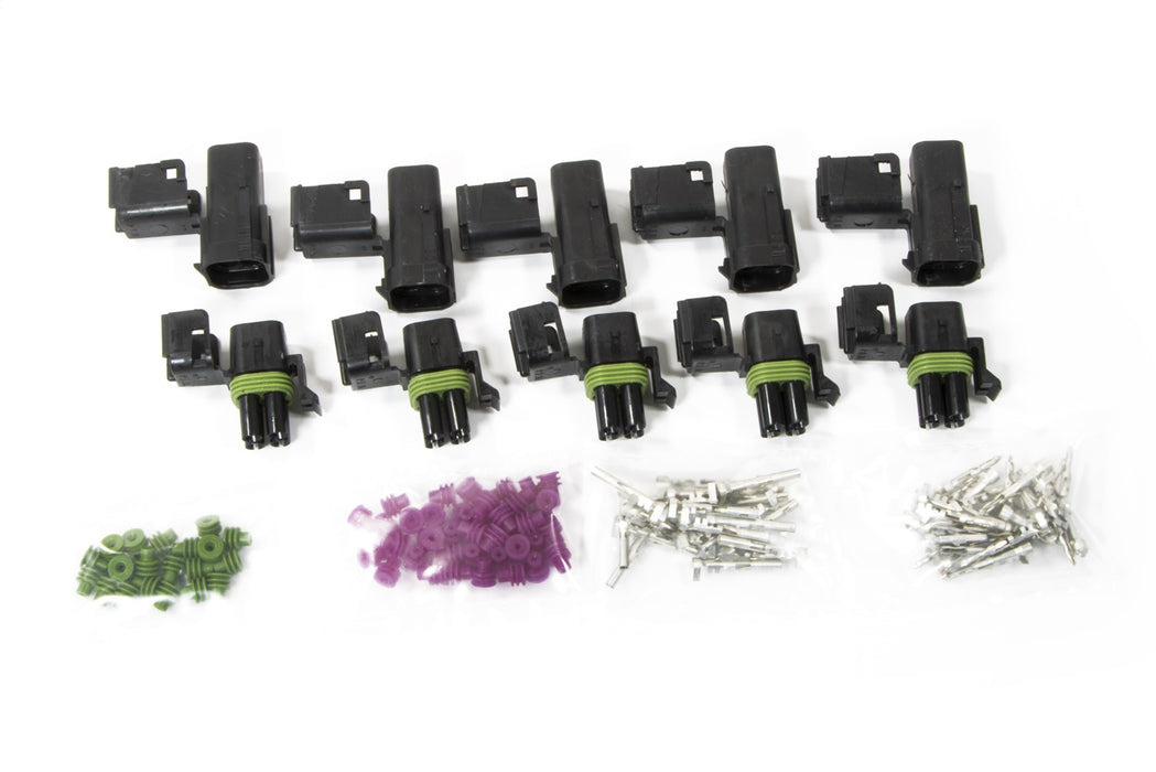 Painless Wiring 70464 Weatherpack Connector Kit; 4 Circuit Square Connector Male/Female; 5 Pack; - Truck Part Superstore