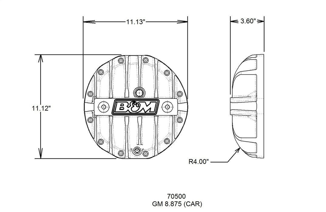 B&M 70500 Differential Cover - Truck Part Superstore
