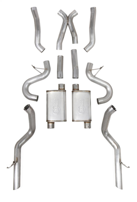 Hooker 705013142RHKR Blackheart Exhaust System; 3 in. Pipes; w/Mufflers; - Truck Part Superstore