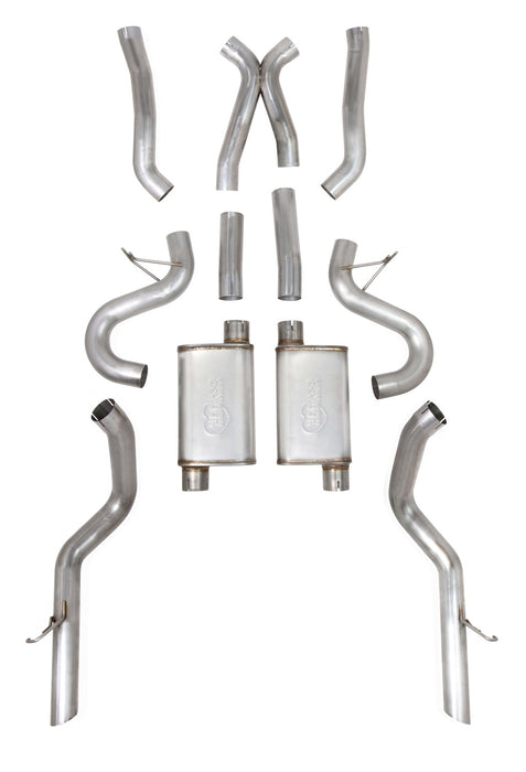 Hooker 705013142RHKR Blackheart Exhaust System; 3 in. Pipes; w/Mufflers; - Truck Part Superstore