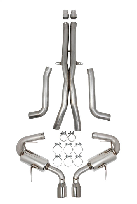 Hooker 705013164RHKR Blackheart Cat-Back Exhaust System; Dual 3 in. Tubing; Stainless Steel Tips; - Truck Part Superstore