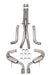 Hooker 705013164RHKR Blackheart Cat-Back Exhaust System; Dual 3 in. Tubing; Stainless Steel Tips; - Truck Part Superstore